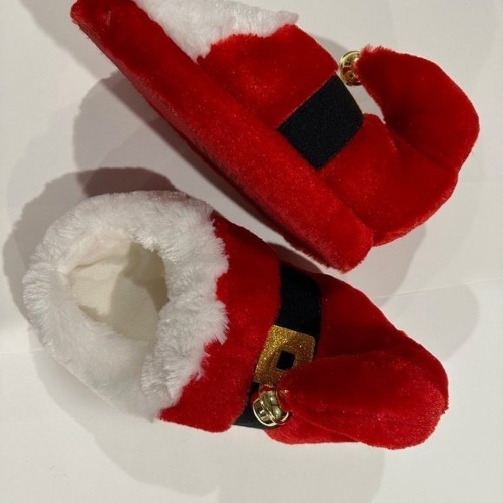 Santa Slippers New - USA M (7-8) - Picture 3 of 8